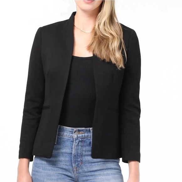 J. Crew Jackets & Blazers - J. Crew Womens Petite Going-Out Blazer in Stretch Twill Black Size 6P